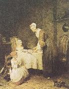 Jean Baptiste Simeon Chardin Saying Grace (mk35) oil on canvas